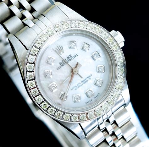 26mm rolex baguette bezel|rolex oyster perpetual diamond bezel.